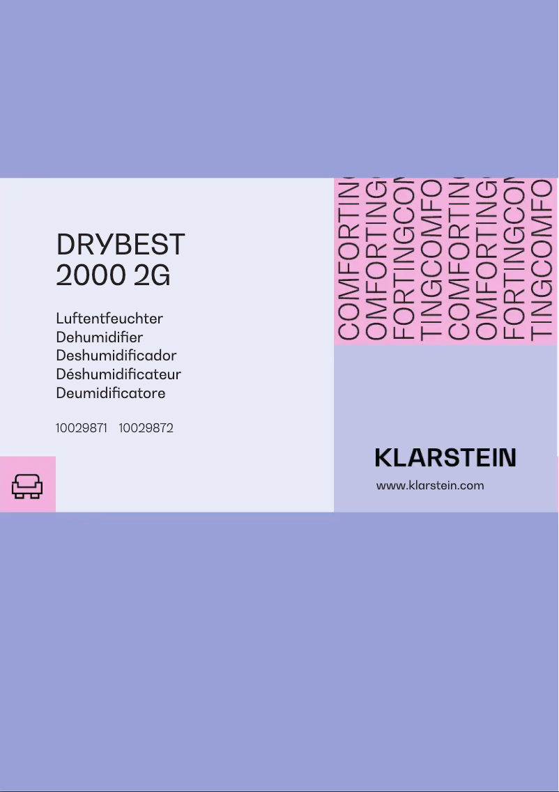 Image de la première page du manuel de l'appareil Drybest 2000 2G