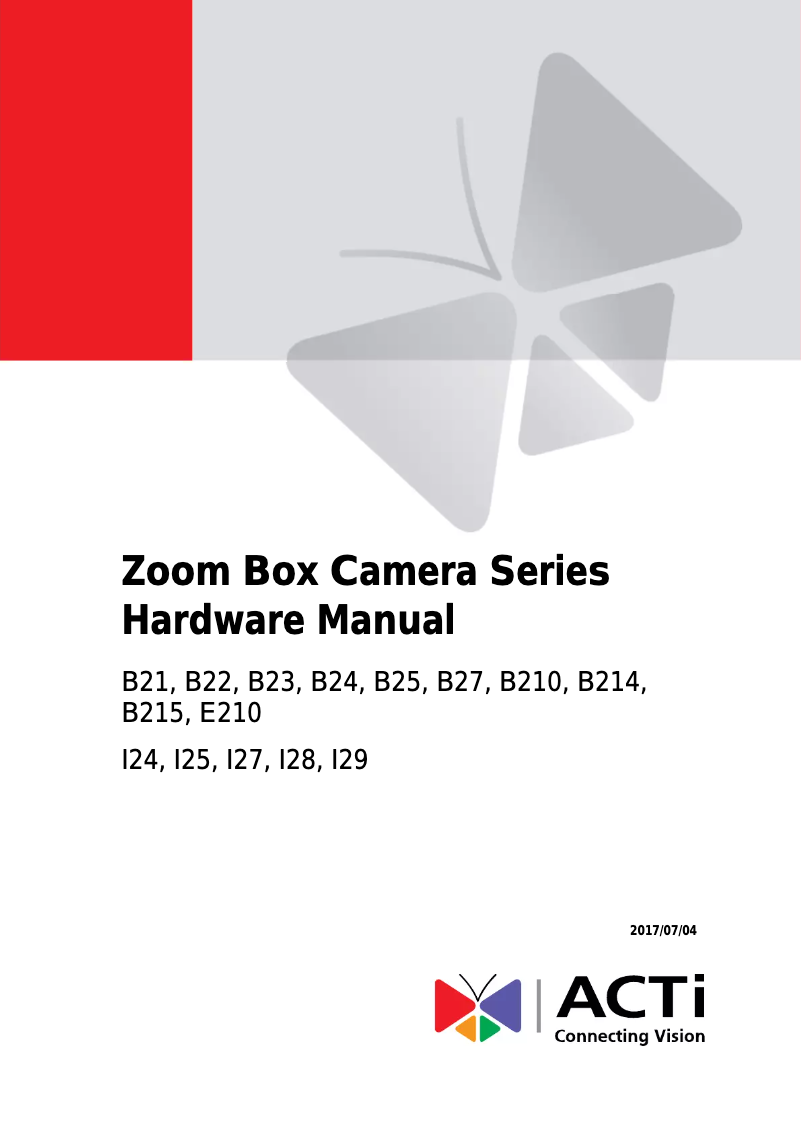 Page 1 de la notice Mode d'emploi ACTi I28