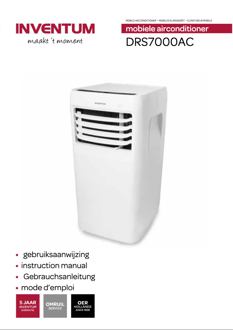 Image de la première page du manuel de l'appareil DRS7000AC