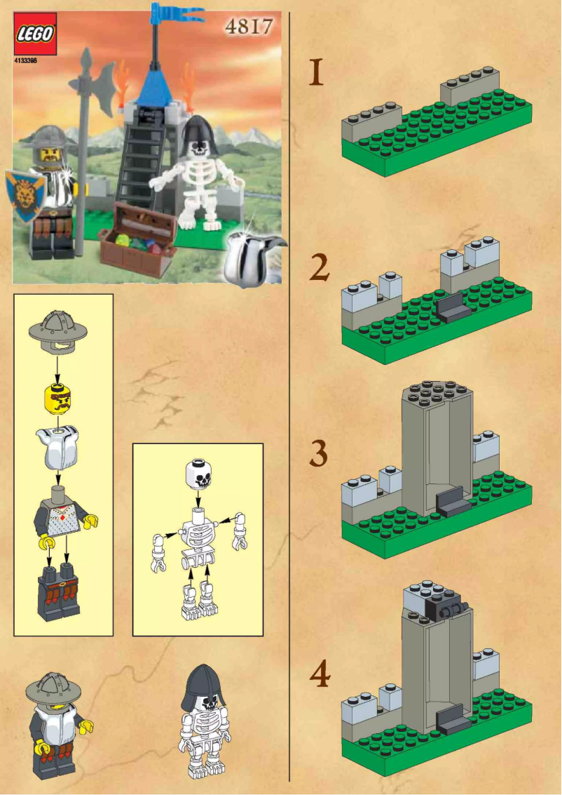 Page 1 de la notice Manuel utilisateur Lego Castle 4817