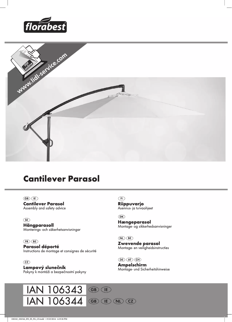 Página 1 del manual Manual de usuario Florabest IAN 106344