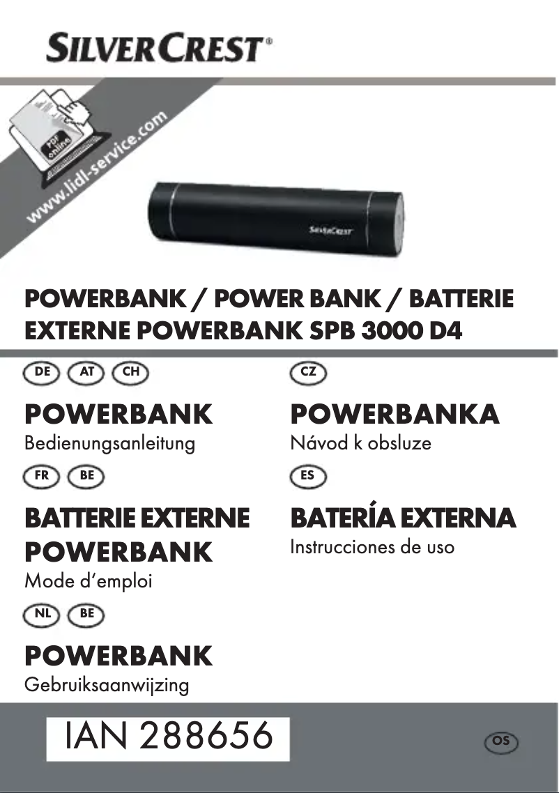 Page n°1 - Manuel utilisateur SilverCrest SPB 3000 D4
