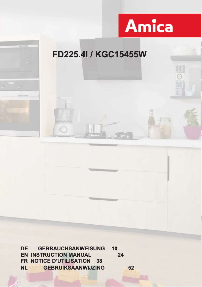 Page n°1 - Manuel utilisateur Amica KGC 15455 W