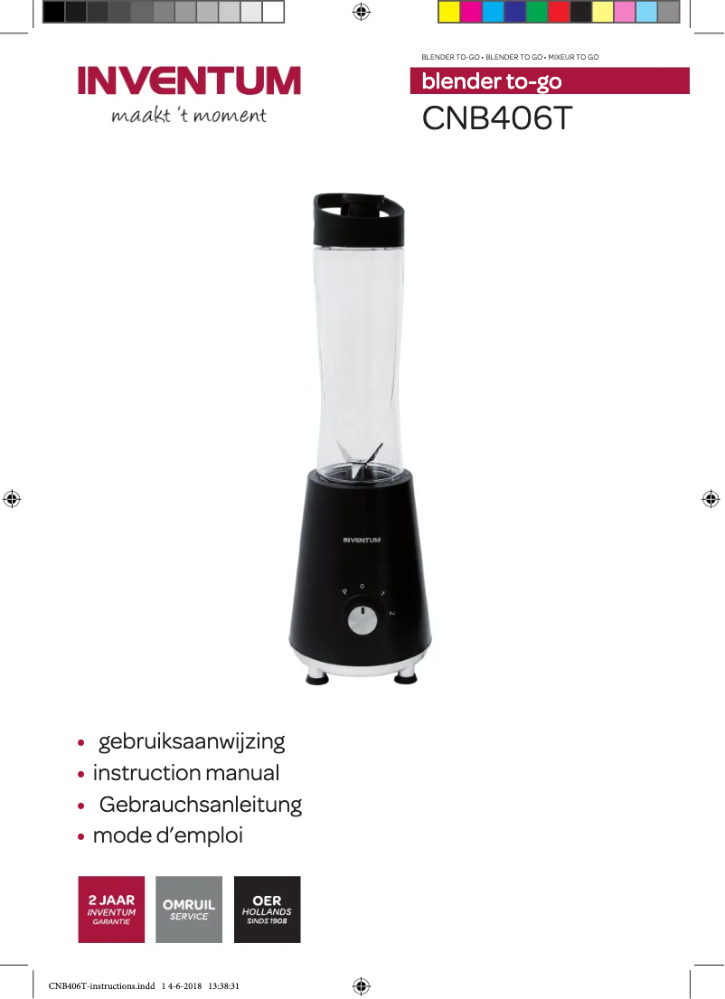 Page 1 de la notice Manuel utilisateur Inventum CNB406T