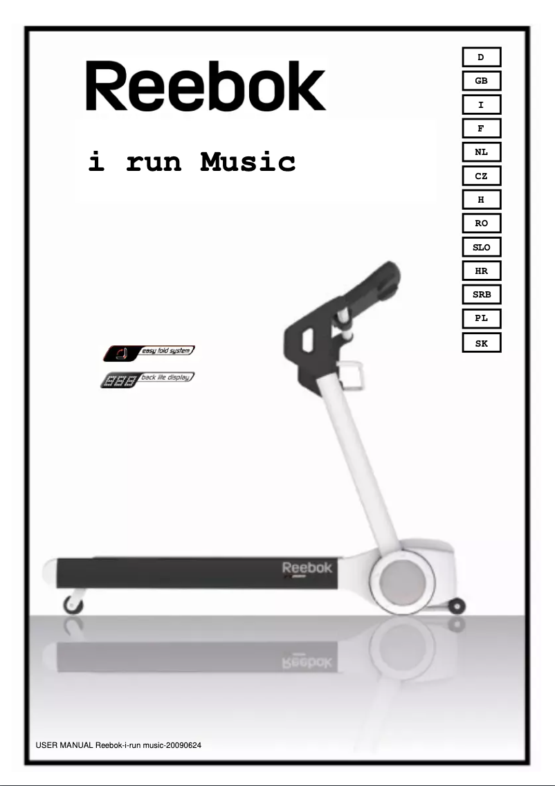 Page n°1 - Manuel utilisateur Reebok iRun Music