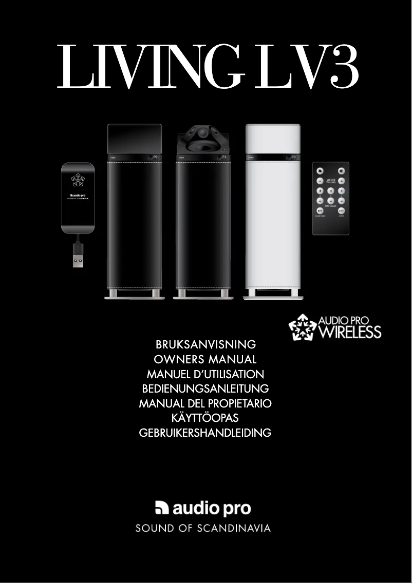 Page 1 de la notice Manuel utilisateur Audio Pro Living LV3