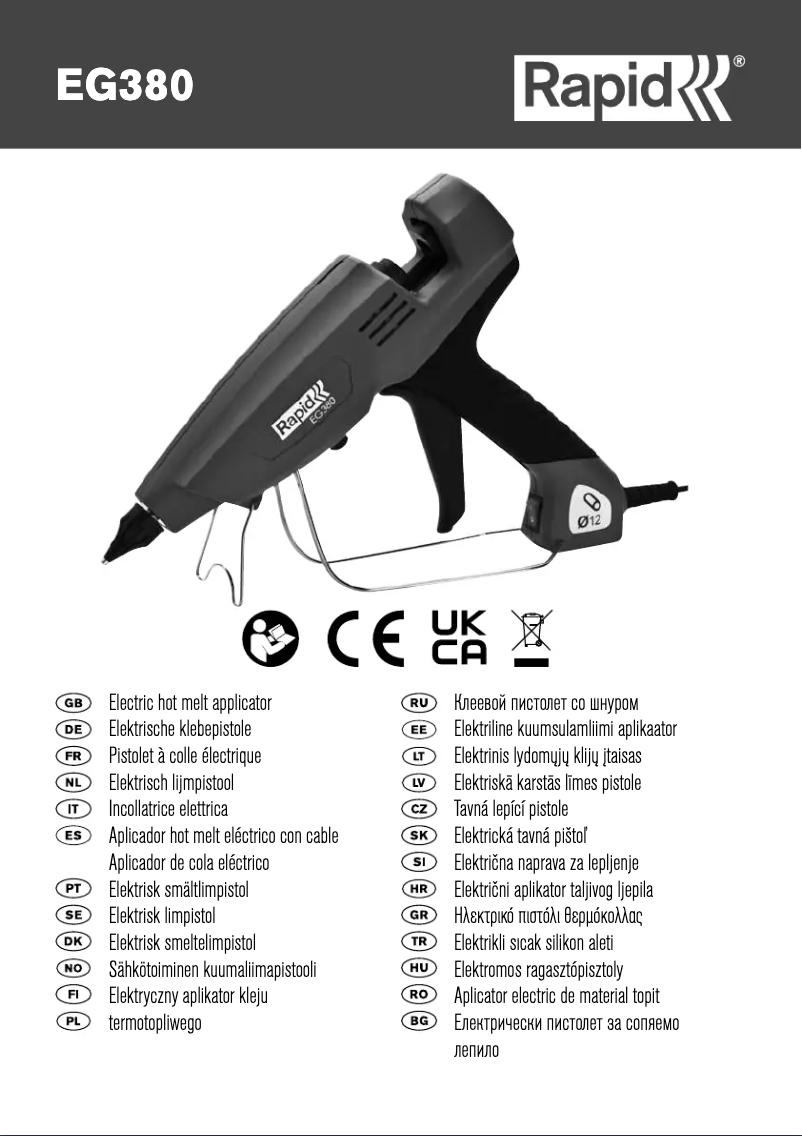 Page n°1 - Manuel utilisateur Rapid PRO EG380