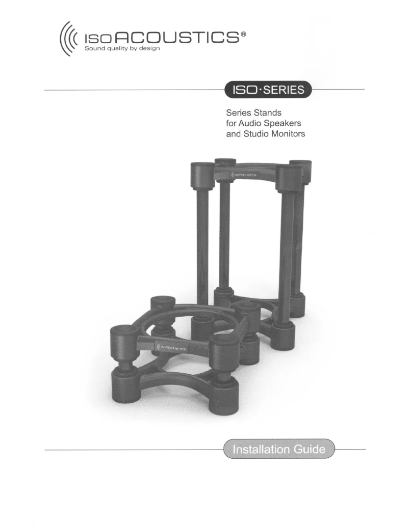 Page 1 de la notice Manuel utilisateur IsoAcoustics ISO-155