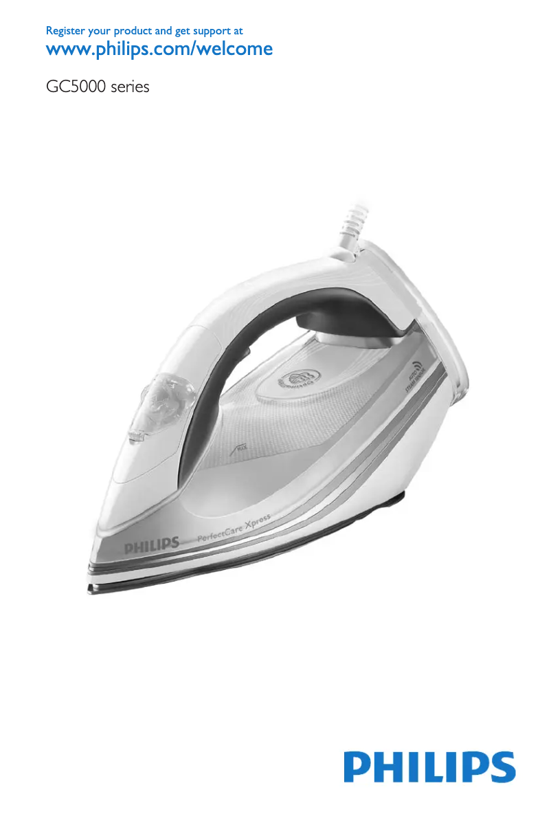 Image de la première page du manuel de l'appareil PerfectCare GC5049