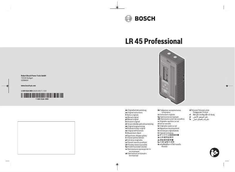 Page 1 de la notice Manuel utilisateur Bosch LR 45 Professional