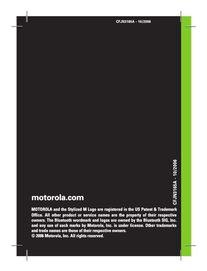 Page 1 de la notice Manuel utilisateur Motorola T305