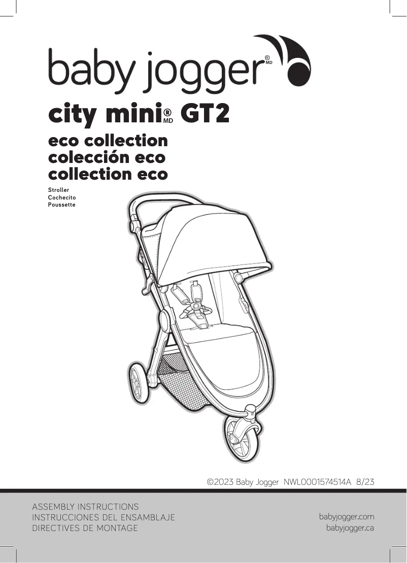 Page n°1 - Manuel utilisateur Baby Jogger city mini GT2 Eco