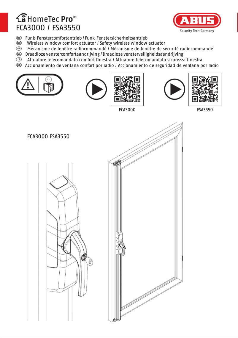 Page n°1 - Guide d'installation Abus HomeTec Pro FCA3000
