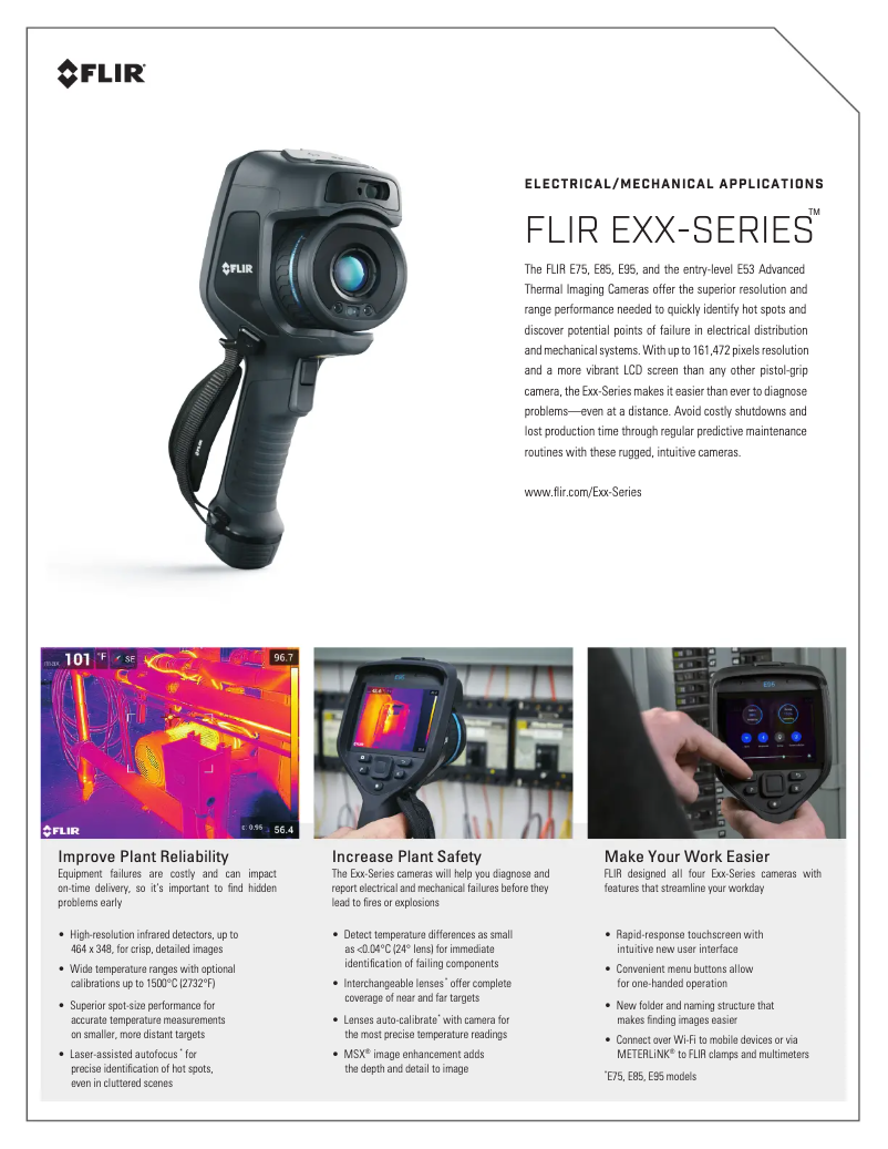 Página 1 del manual Ficha técnica FLIR E53