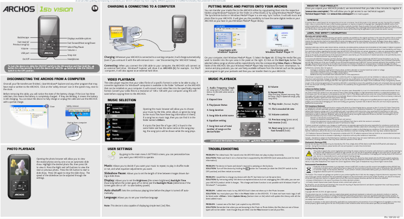 Image de la première page du manuel de l'appareil 15b Vision