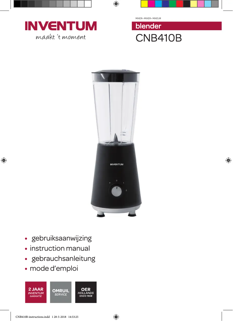 Image de la première page du manuel de l'appareil CNB410B