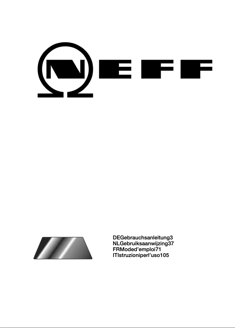 Page n°1 - Manuel utilisateur Neff T4583N2