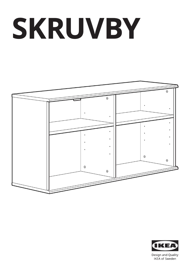 Page 1 de la notice Manuel utilisateur Ikea SKRUVBY 505.203.57