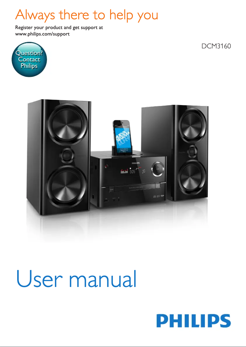 Página 1 del manual Manual de usuario Philips DCM3160