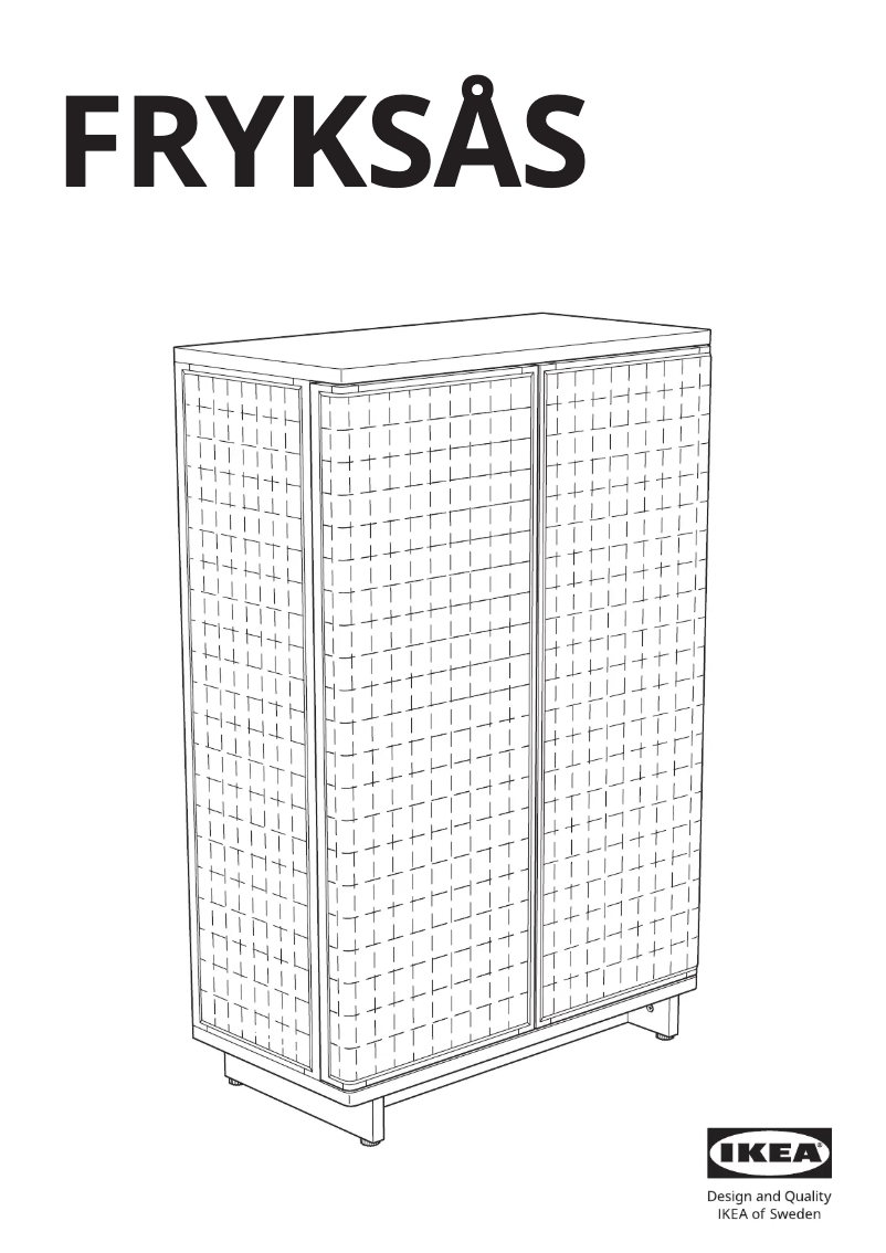 Page 1 de la notice Manuel utilisateur Ikea FRYKSÅS 405.740.96