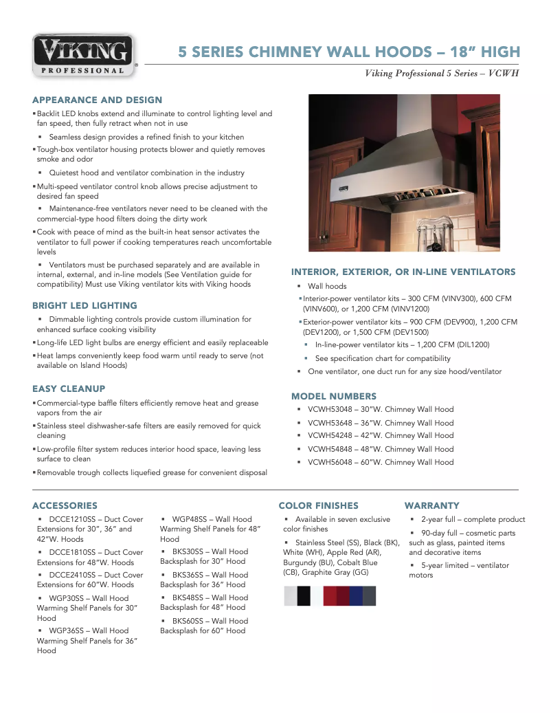 Image de la première page du manuel de l'appareil VCWH53648CB