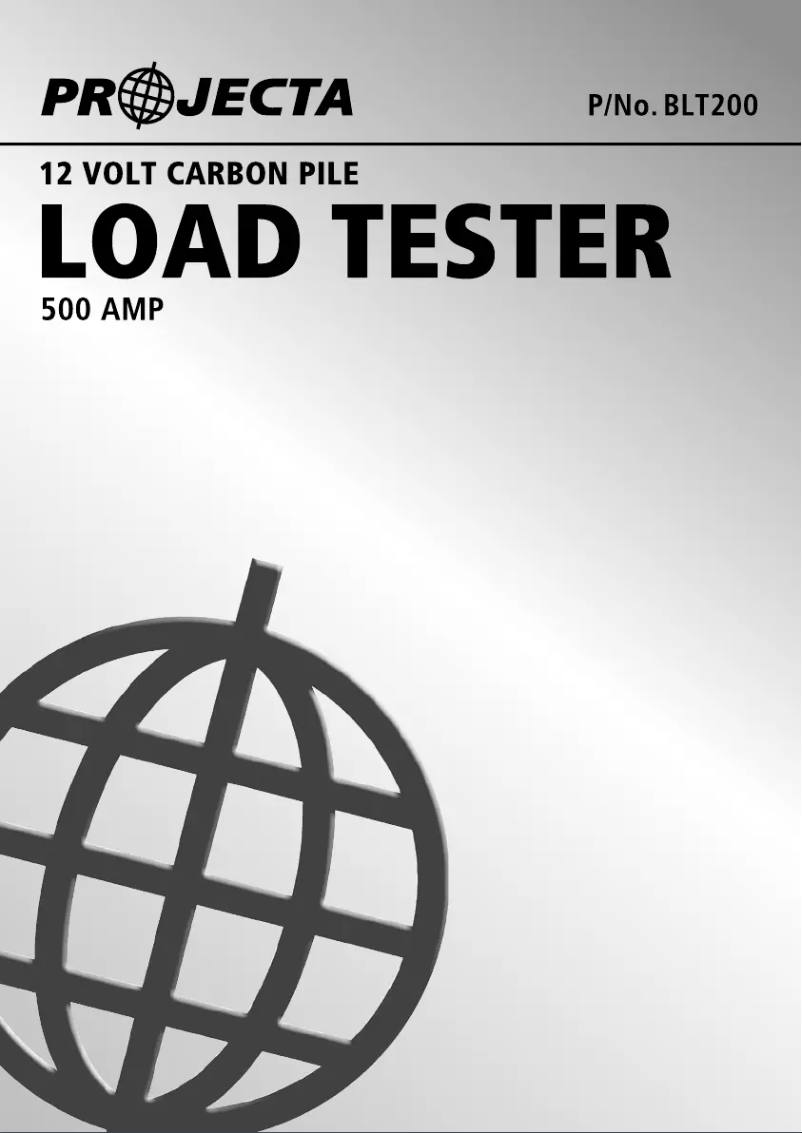 Page 1 de la notice Manuel utilisateur Projecta BLT200