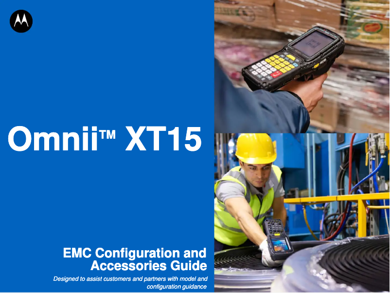 Page 1 of the manual User Manual Zebra Omnii XT15