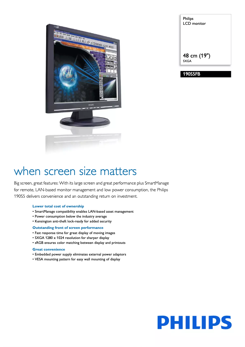 Image de la première page du manuel de l'appareil 190S5