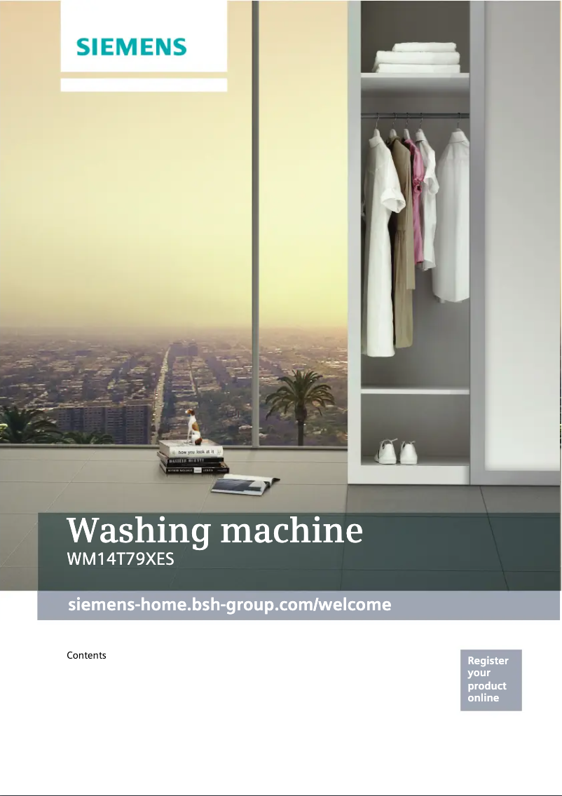 Image de la première page du manuel de l'appareil WM14T79XES