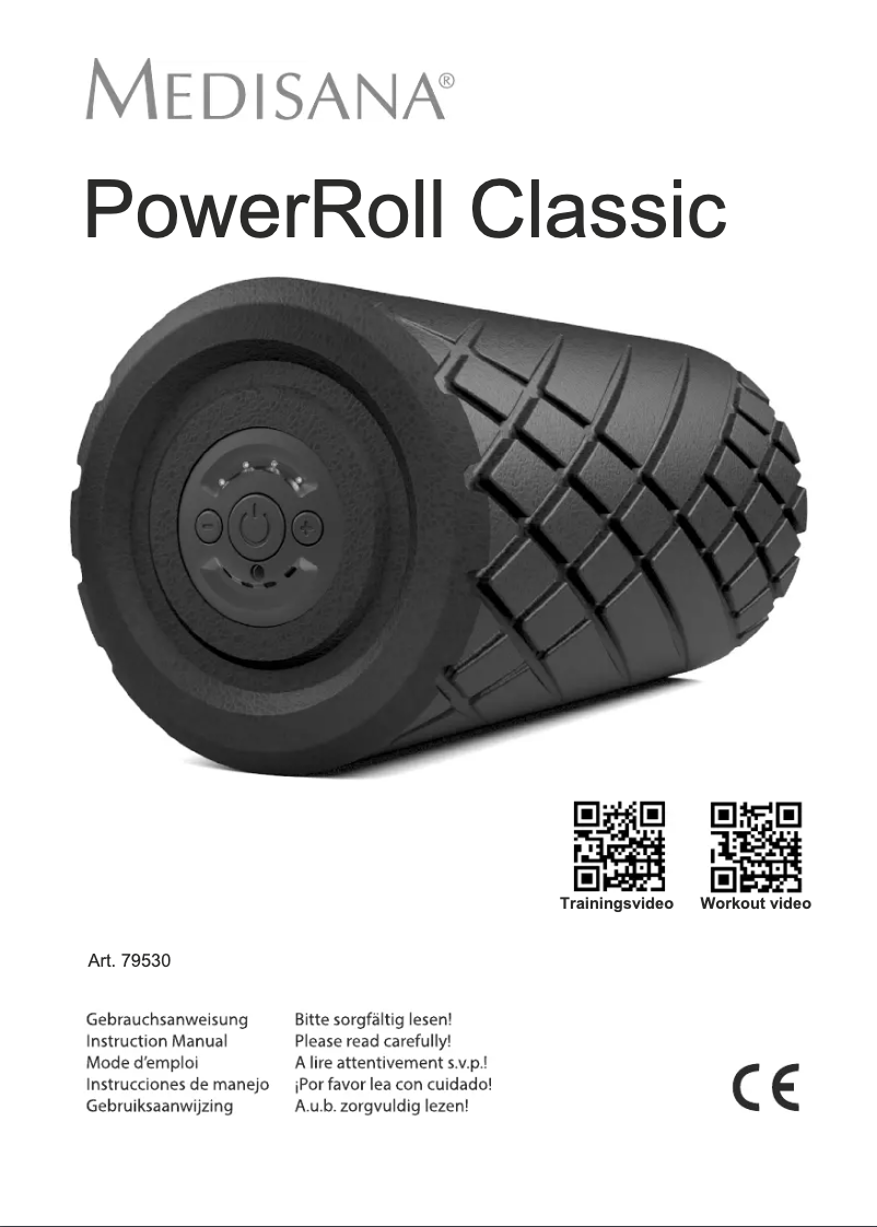 Image de la première page du manuel de l'appareil PowerRoll Classic