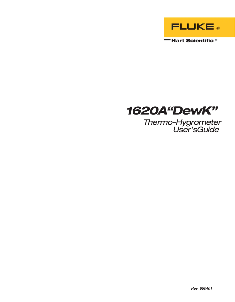 Imagen de la primera página del manual del dispositivo 1620A DewK