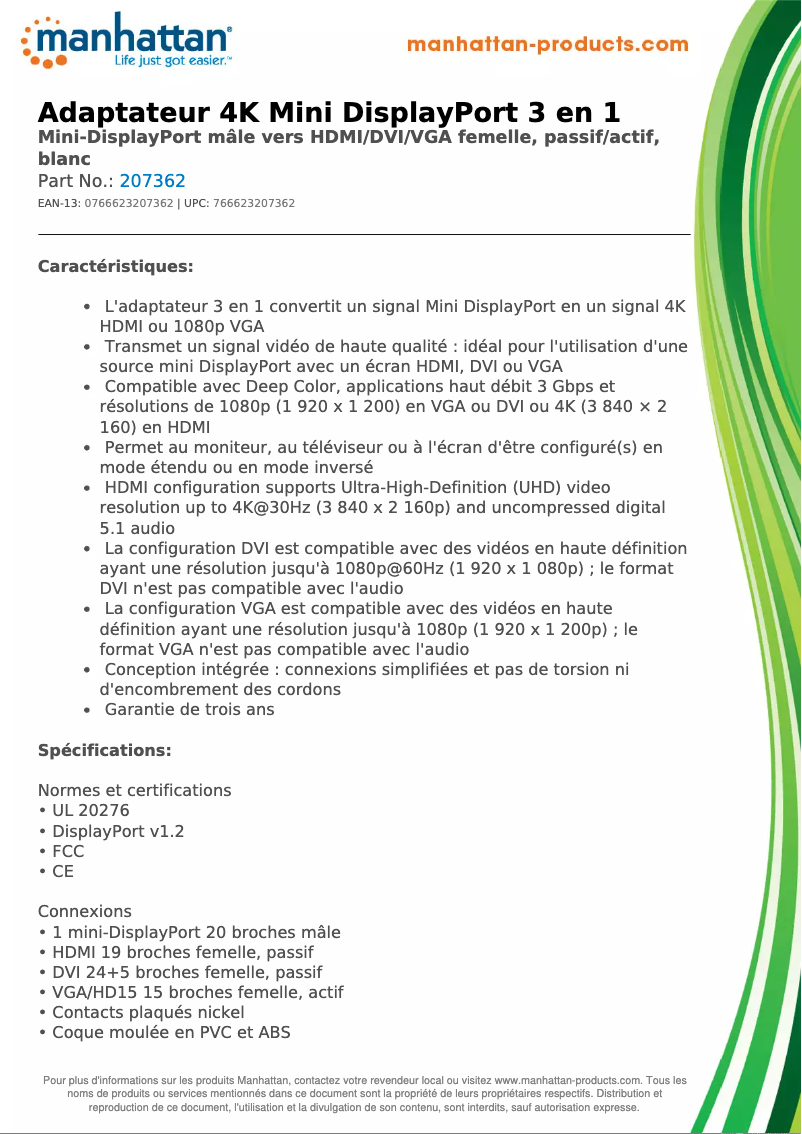 Image de la première page du manuel de l'appareil 207362