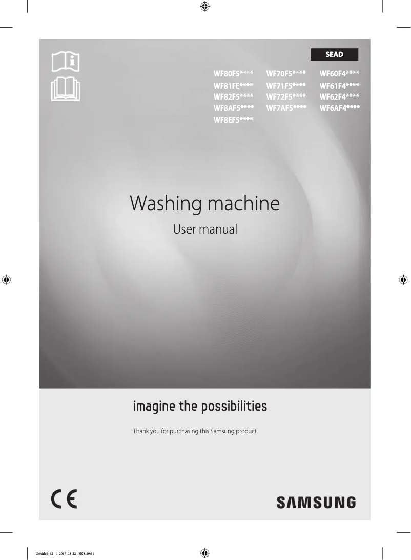 Image de la première page du manuel de l'appareil WF70F5E0W2W