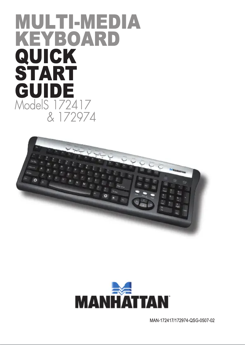 Page 1 de la notice Manuel utilisateur Manhattan 172417