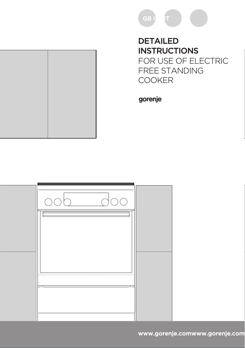 Page n°1 - Guide d'installation Gorenje EC6451WPB