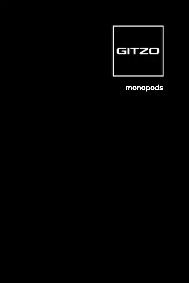 Page n°1 - Manuel utilisateur Gitzo GM2562T Ser.2
