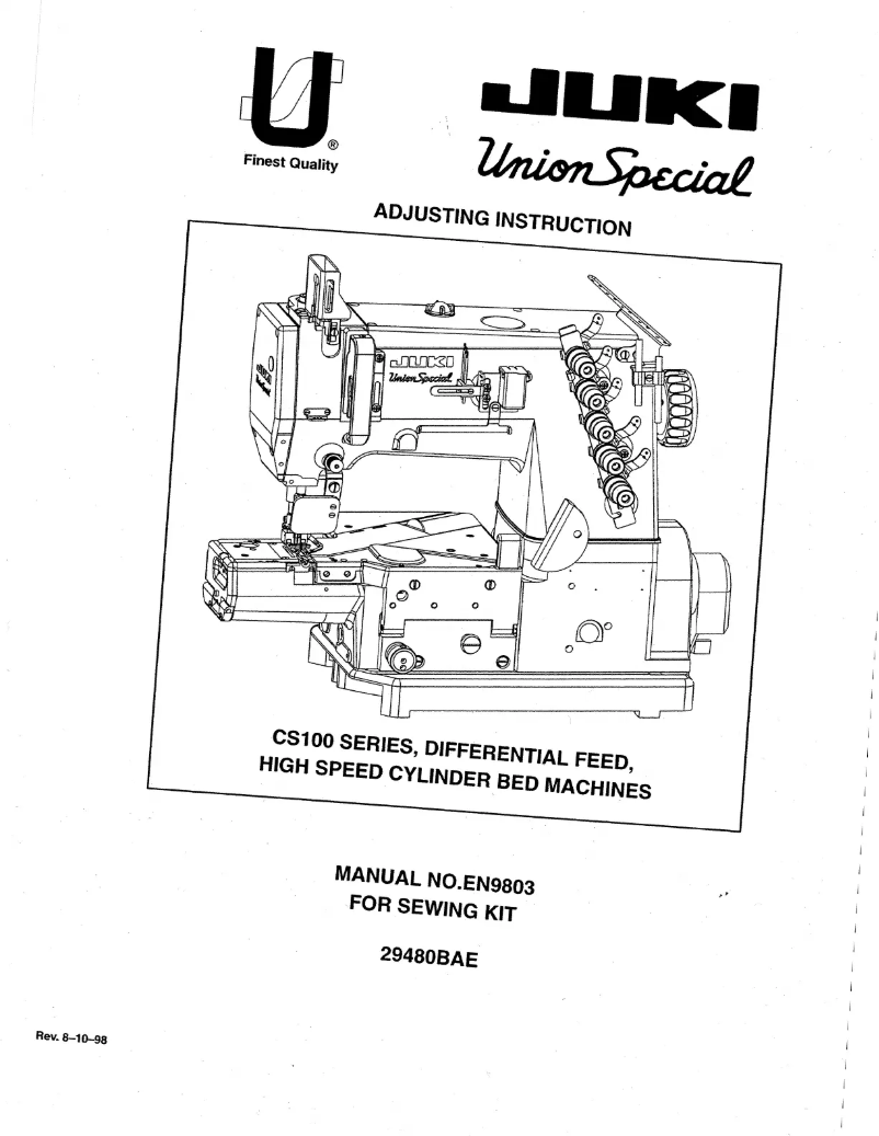 Image de la première page du manuel de l'appareil 29480BAE