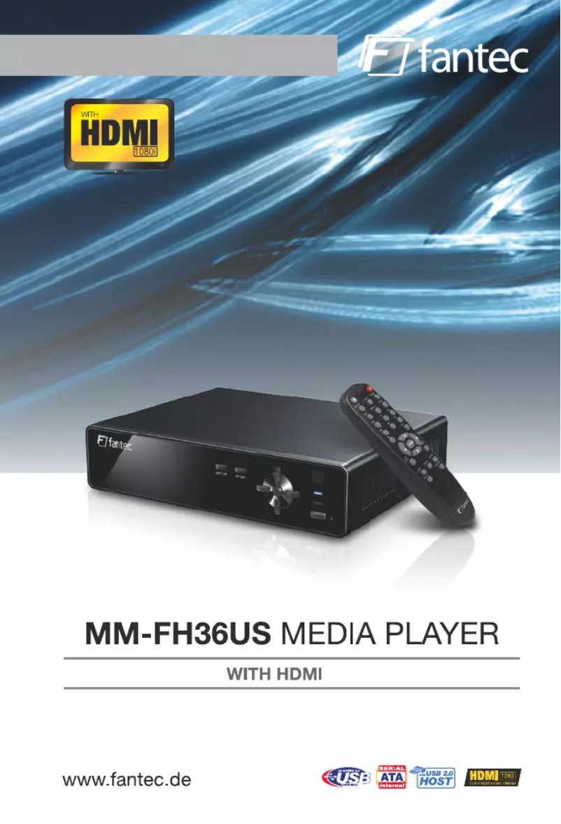 Page 1 de la notice Manuel utilisateur Fantec MM-FH36US