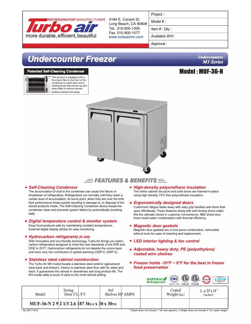 Image de la première page du manuel de l'appareil MUF-36