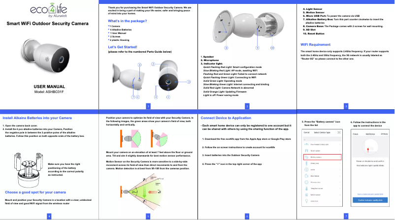 Page 1 de la notice Mode d'emploi Aluratek ASHBC01F