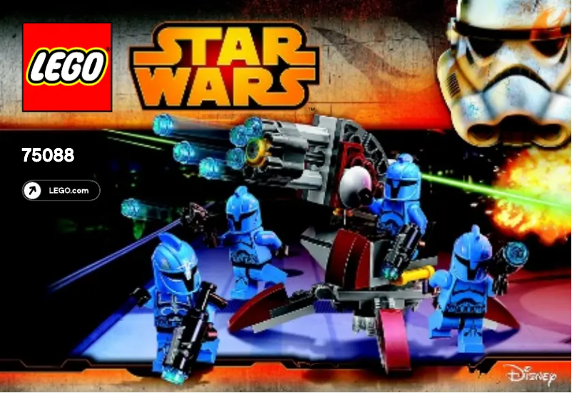 Page 1 de la notice Manuel utilisateur Lego Star Wars 75088