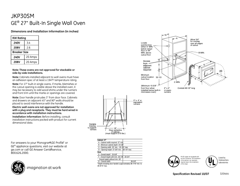 Image de la première page du manuel de l'appareil JKP30SMSS