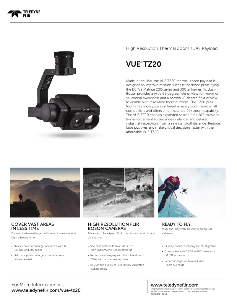 Image de la première page du manuel de l'appareil Vue TZ20