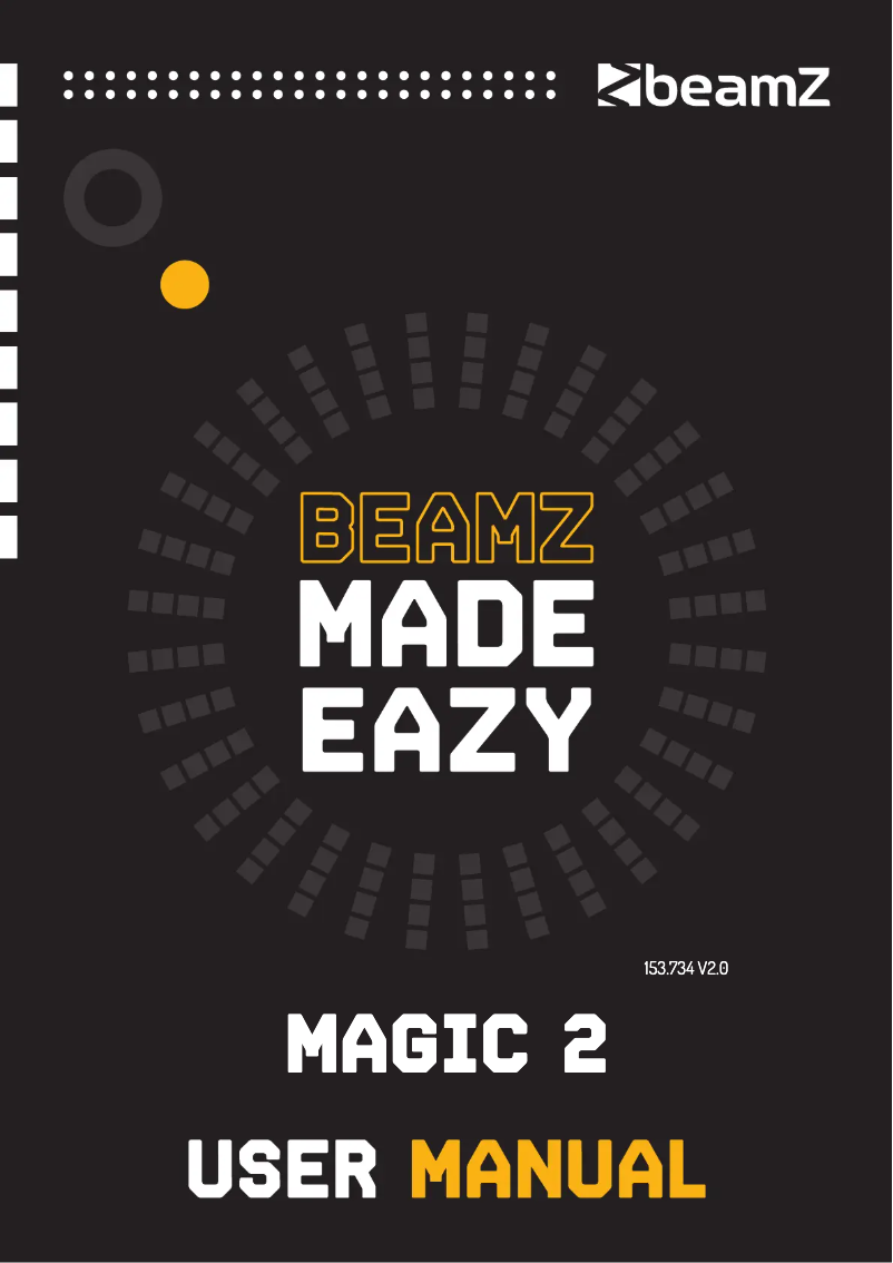 Page n°1 - Manuel utilisateur BeamZ Magic 2