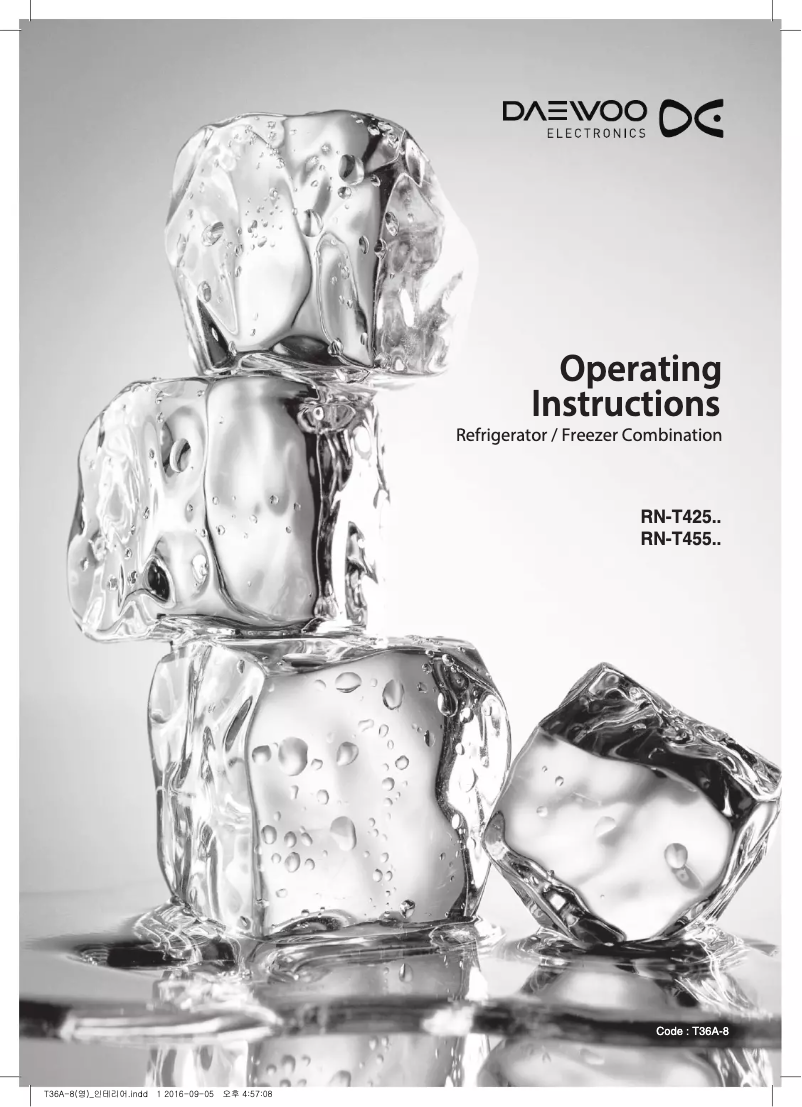 Page 1 de la notice Manuel utilisateur Daewoo RN-T425RNW