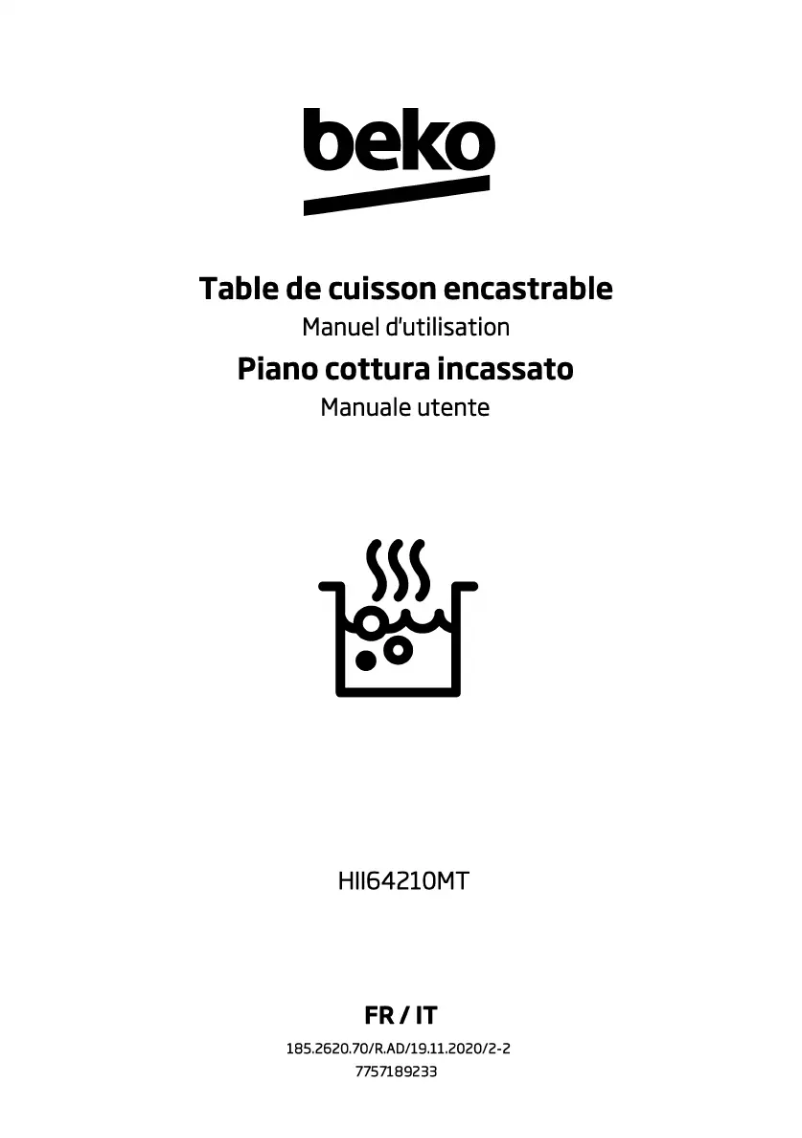 Image de la première page du manuel de l'appareil HII64210MT