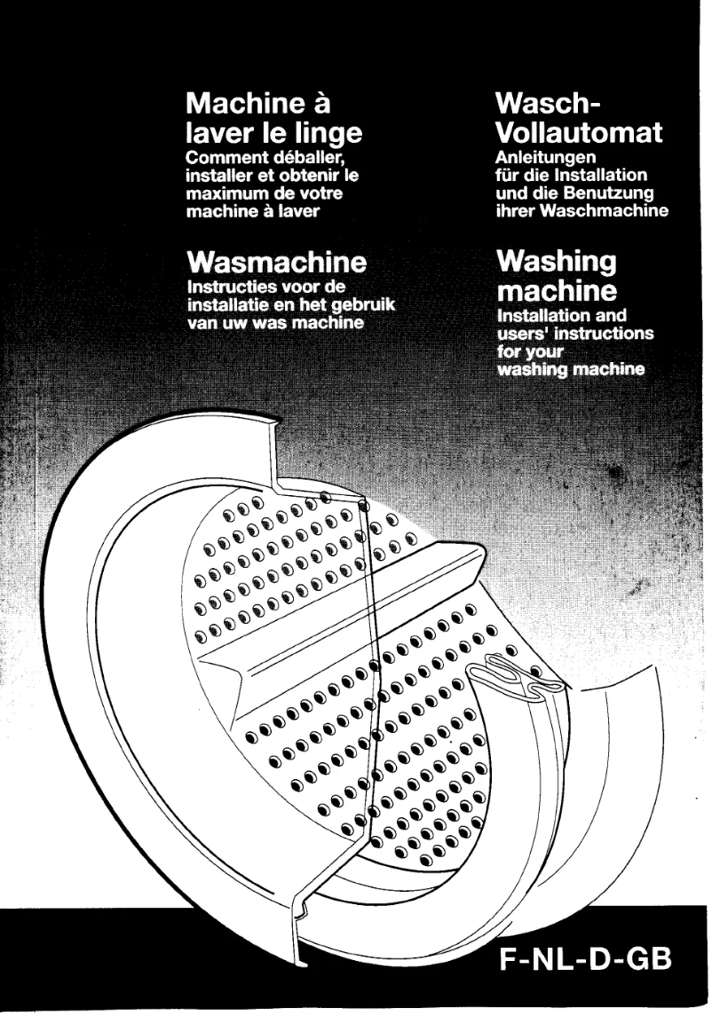 Page n°1 - Manuel utilisateur Friac WA 1042 E