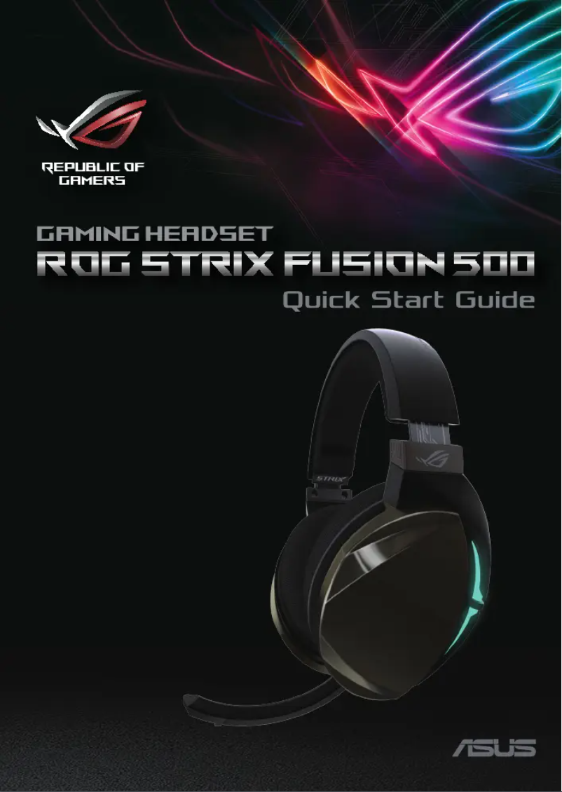 Page n°1 - Manuel utilisateur Asus ROG Strix Fusion 500