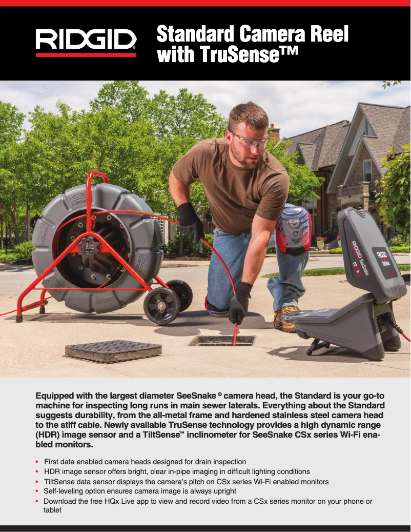 Page 1 de la notice Catalogue Ridgid SeeSnake Standard