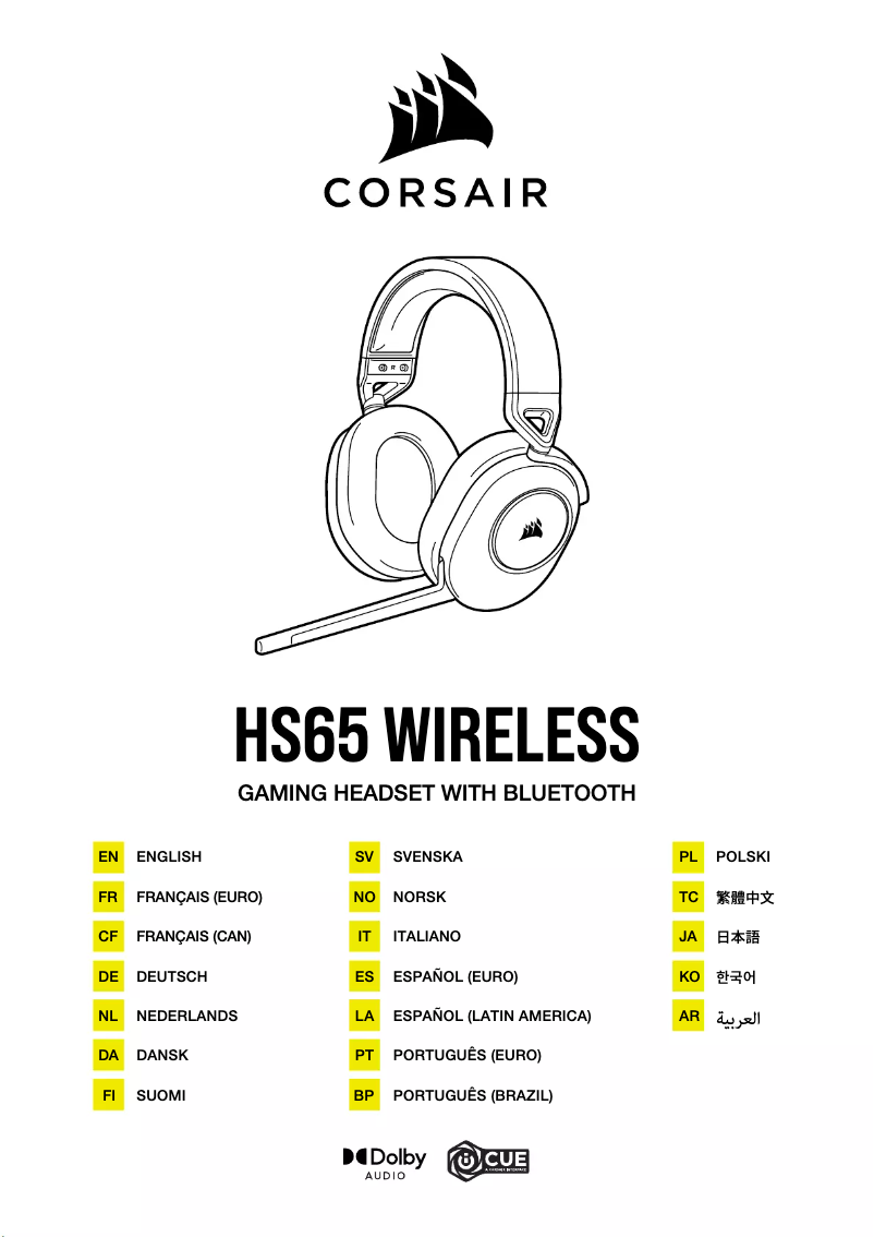 Image de la première page du manuel de l'appareil HS65 Wireless